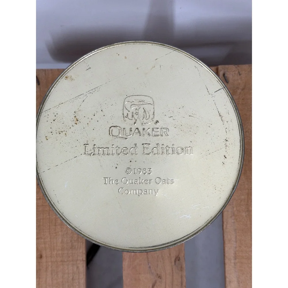 Vintage 1983 Quaker Oats Limited‎ Edition Heritage Cookie Tin 7